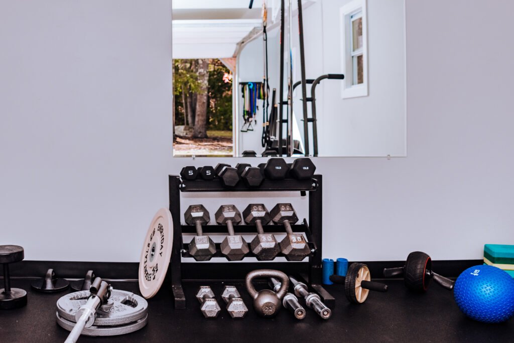 Gym equipment and weights